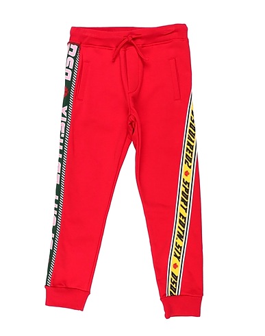 DSQUARED2 Pantalone Rosso 100% Cotone