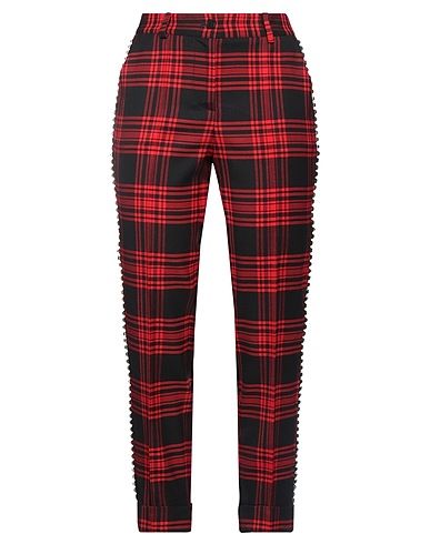 P.A.R.O.S.H. Casual trouser Red 97% Virgin Wool, 3% Elastane