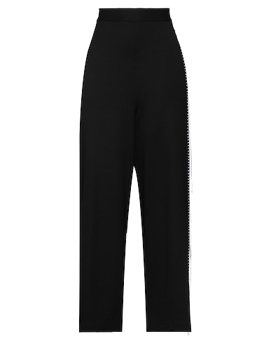 FRASE FRANCESCA SEVERI Casual trouser Black 68% Viscose, 28% Polyamide, 4% Elastane
