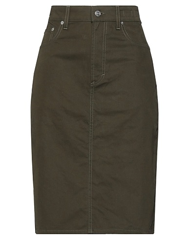 DEPARTMENT 5 Midi skirt Military green 100% Cotton