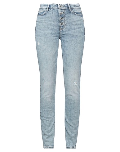 GUESS Denim trousers Blue 79% Cotton, 15% Pre-consumer recycled cotton, 5% Polyester, 1% Elastane