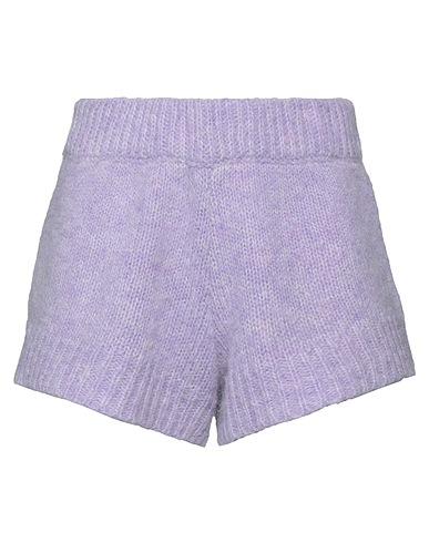 ROTATE BIRGER CHRISTENSEN Shorts et Bermudas Mauve 60% Laine, 20% Laine d'alpaga, 20% Polyamide