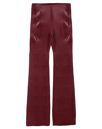 DION LEE Casual pants Burgundy 78% Viscose, 22% Polyester