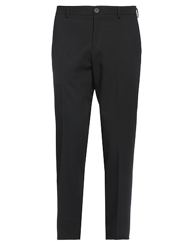 UNGARO Casual trouser Black 70% Polyester, 24% Viscose, 6% Elastane