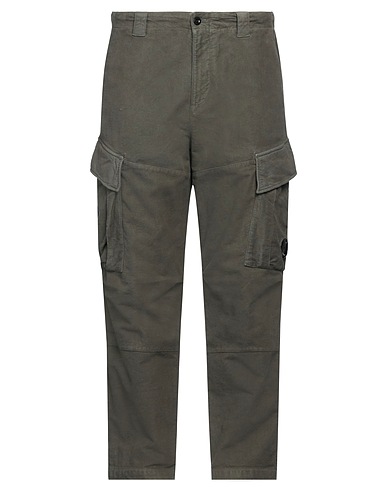 C.P. COMPANY Casual pants Military green 98% Cotton, 2% Elastane