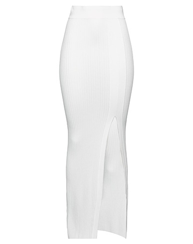 GUESS Long skirt White 65% Viscose, 35% Polyamide