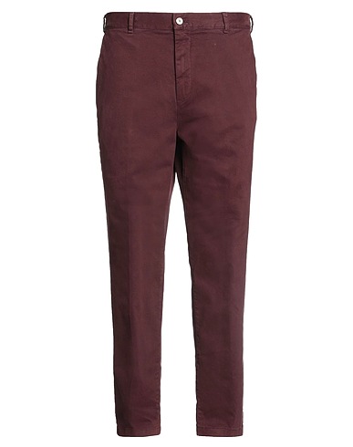 CRUNA Casual pants Burgundy 98% Cotton, 2% Elastane