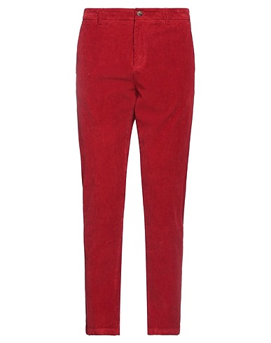 CRUNA Casual pants Red 98% Cotton, 2% Elastane