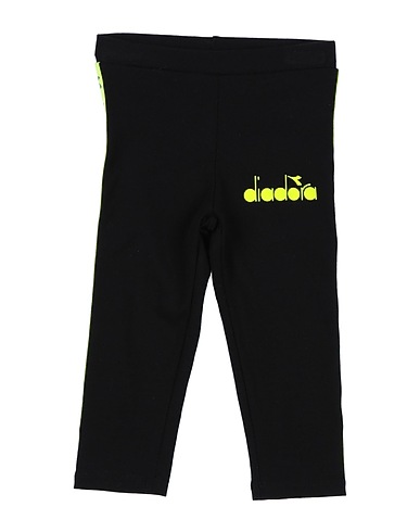 DIADORA Leggings Black 96% Cotton, 4% Elastane