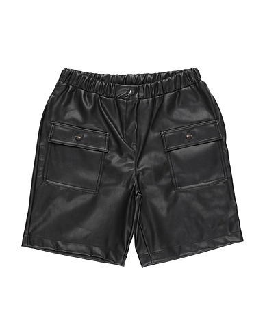 MSGM Shorts & Bermuda Black 50% Polyurethane, 50% Polyester