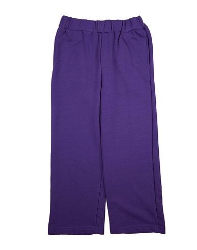 VICOLO Casual pants Dark purple 95% Cotton, 5% Lycra®