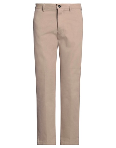 AMI ALEXANDRE MATTIUSSI Denim trousers Taupe 100% Cotton