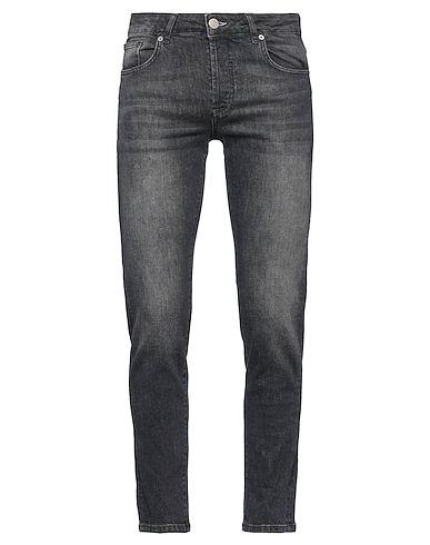 HAMAKI-HO Denim trousers Black 98% Cotton, 2% Elastane