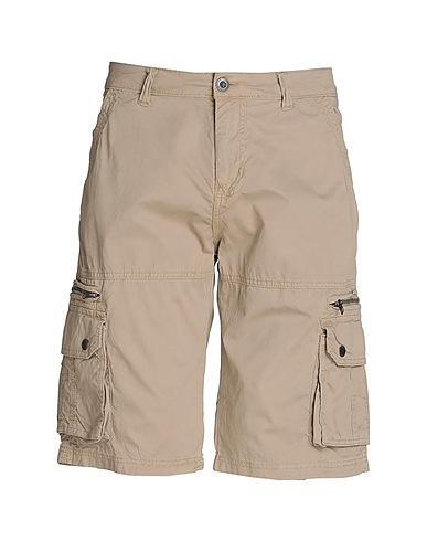 ALPHA INDUSTRIES Shorts & Bermuda Beige 100% Cotton