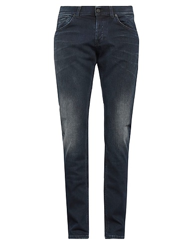 DONDUP Denim trousers Blue 80% Cotton, 17% Polyester, 3% Elastane