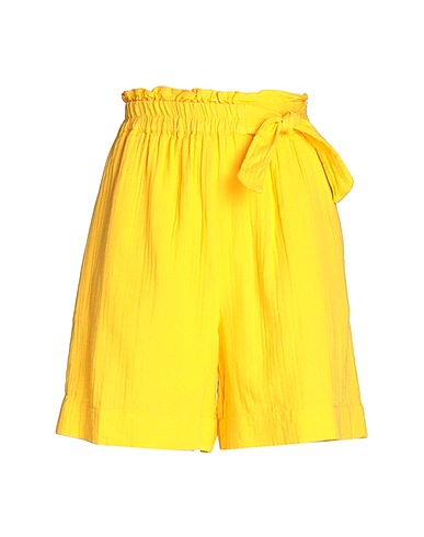 VILA Shorts & Bermudas Gelb 100% Baumwolle