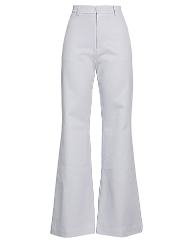 ALYSI Casual pants Light grey 97% Cotton, 3% Elastane