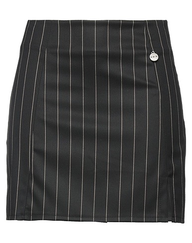 BERNA Mini skirt Black 64% Polyester, 34% Viscose, 2% Elastane