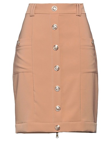 NO SECRETS Mini skirt Camel 95% Polyester, 5% Elastane