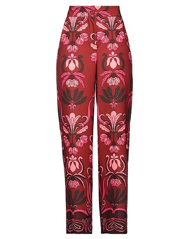 BERNA Casual trouser Burgundy 96% Polyester, 4% Elastane