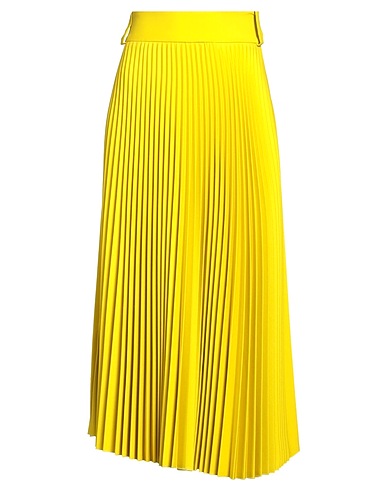 JIJIL Gonna midi Giallo 66% Poliestere, 33% Viscosa, 1% Elastan