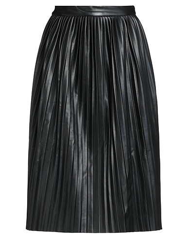 JIJIL Midi skirt Black 100% Polyester, Polyurethane