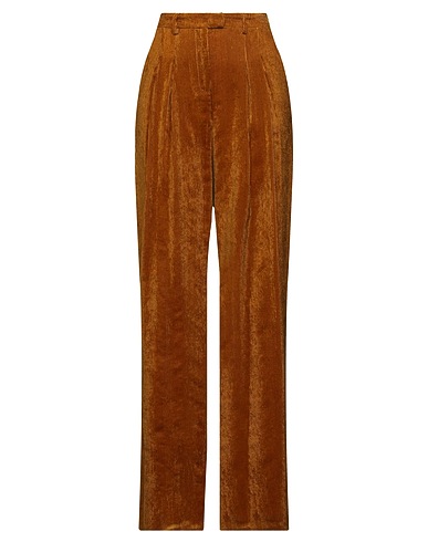 MANILA GRACE Casual pants Mustard 73% Viscose, 27% Polyamide