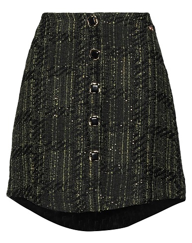 GAI MATTIOLO Mini skirt Green 61% Polyester, 20% Cotton, 14% Synthetic fibers, 3% Virgin Wool, 2% Other Fibres