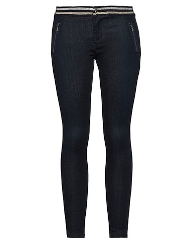 ROŸ ROGER'S Denim pants Blue 43% Viscose, 33% Cotton, 17% Lyocell, 5% Polyester, 2% Elastane