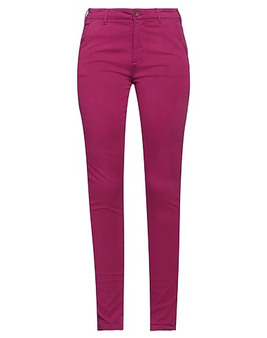 40WEFT Casual trouser Fuchsia 70% Cotton, 28% Tencel™, 2% Elastane