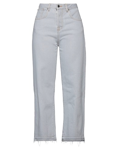 TRUE NYC® Denim trousers Light grey 100% Cotton