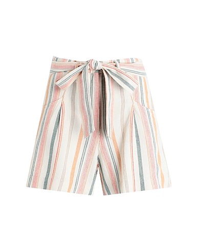 VERO MODA Shorts & Bermuda Sand 55% Linen, 45% Viscose
