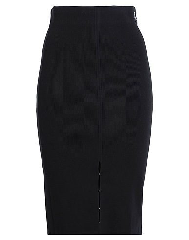 CALVIN KLEIN JEANS Midi skirt Black 75% Polyester, 23% Polyamide, 2% Elastane