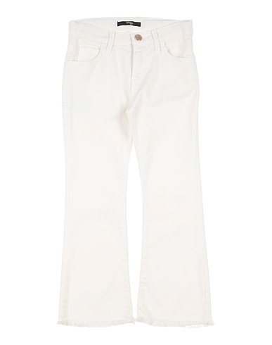 RELISH Casual trouser White 98% Cotton, 2% Synthetic fibers
