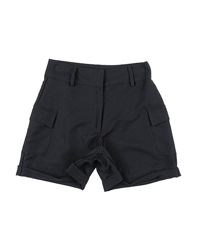 FUN & FUN Shorts & Bermuda Black 80% Polyester, 20% Rayon