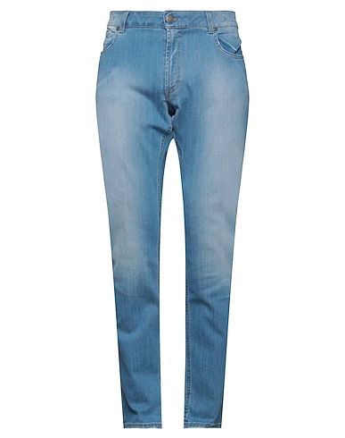 BRO SHIP Denim pants Blue 92% Cotton, 6% Elastomultiester, 2% Elastane