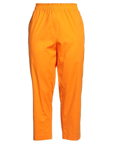 CLIPS MORE Casual trouser Orange 79% Cotton, 18% Polyamide, 3% Elastane