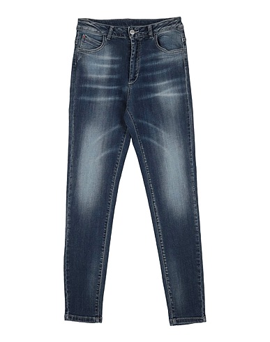 BYBLOS Denim trousers Blue 98% Cotton, 2% Elastane