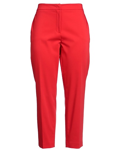 CLIPS MORE Casual pants Red 62% Cotton, 33% Polyester, 5% Elastane