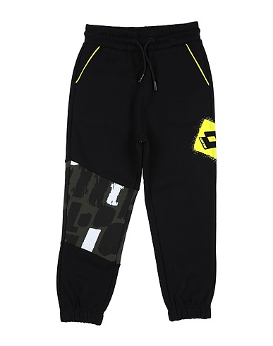 LOTTO Casual trouser Black 60% Cotton, 40% Polyester