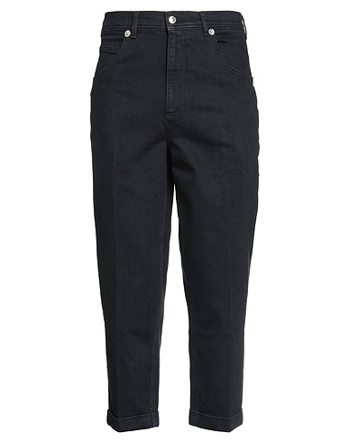 NEIL BARRETT Denim trousers Black 98% Cotton, 2% Elastane