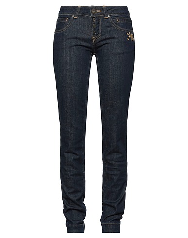 FRANKIE MORELLO Denim trousers Blue 99% Cotton, 1% Elastane
