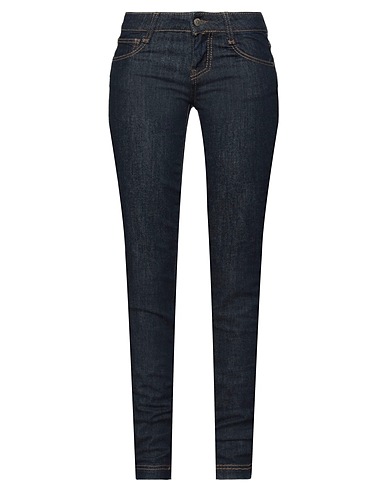 FRANKIE MORELLO Denim pants Blue 98% Cotton, 2% Elastane