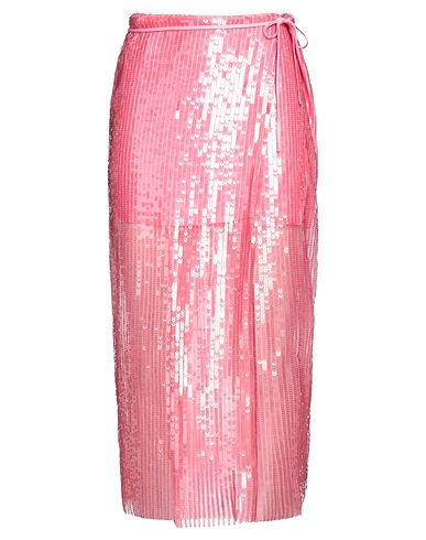 ROTATE BIRGER CHRISTENSEN Midi skirt Pink 80% Recycled polyester, 20% Elastane