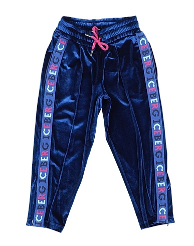 ICEBERG Casual pants Navy 95% Cotton, 5% Elastane