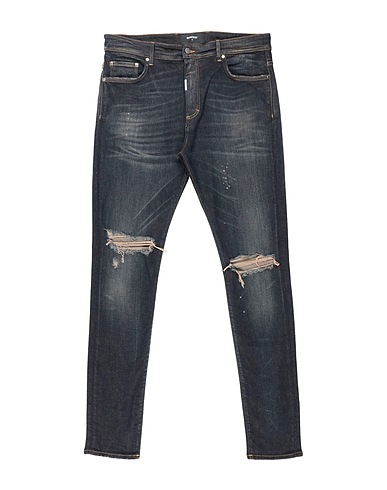REPRESENT Denim trousers Blue 93% Cotton, 5% Elastomultiester, 2% Elastane