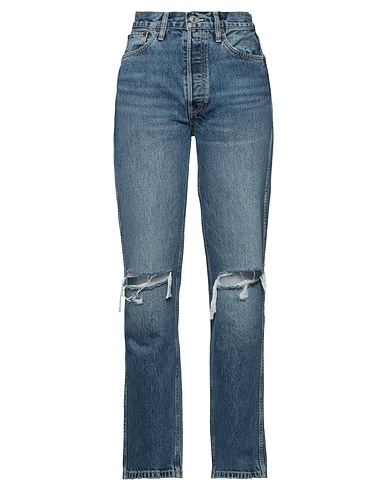 RE/DONE Denim trousers Blue 100% Organic cotton