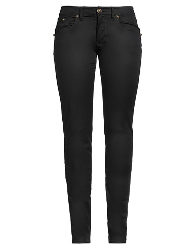 FRANKIE MORELLO Casual trouser Black 96% Cotton, 4% Elastane