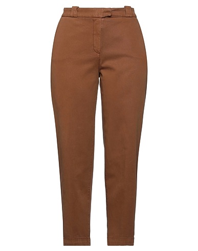 VIA MASINI 80 Casual trouser Brown 69% Cotton, 29% Lyocell, 2% Elastane