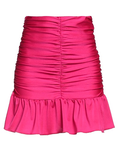 VICOLO Mini skirt Fuchsia 90% Polyester, 10% Elastane